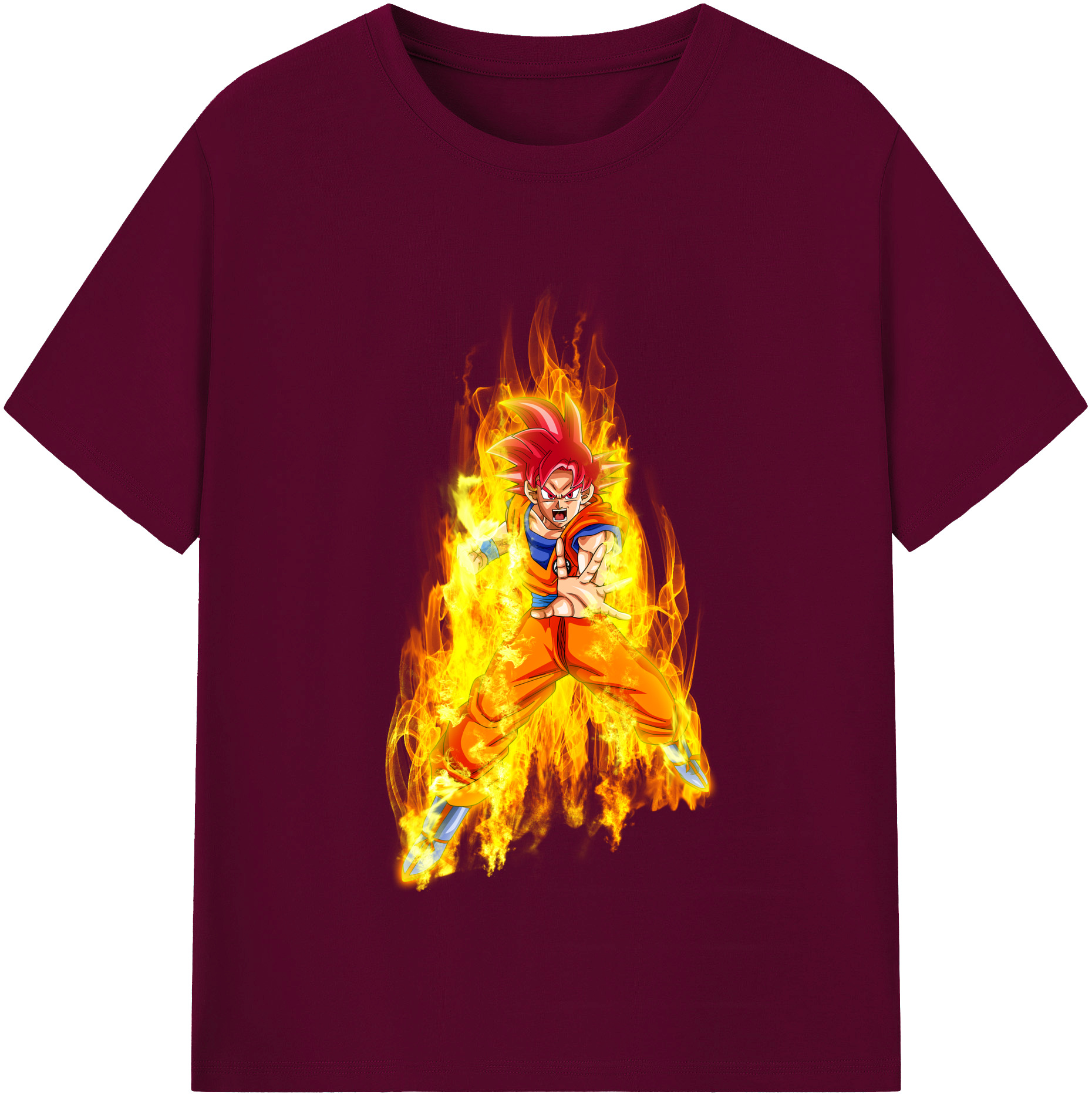 （画像用） ドラゴンボール 孫悟空（そん ごくう）Son Goku カカロット DRAGON BALL Kakarotto レディースカジュアルプリントTシャツ（綿100％）